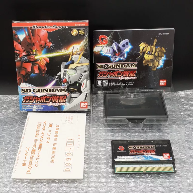 SD GUNDAM Gashapon Senki Episode One Wonderswan Japan Game Jeu Bandai 1999