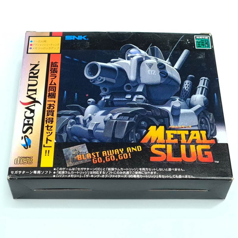 Metal Slug Ram Card Set Sega Saturn Japan Ver Snk Action Shooting