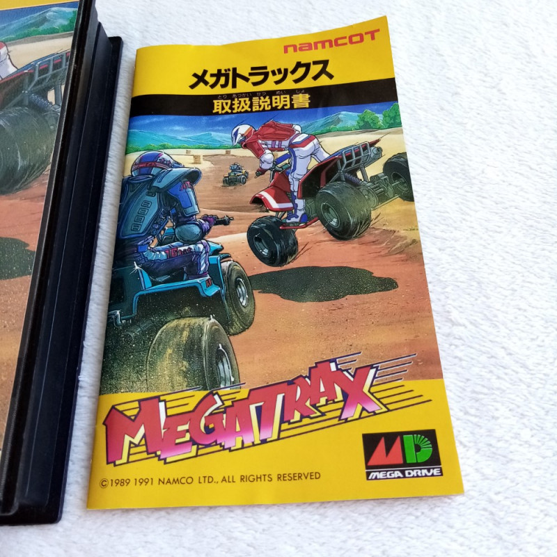 Megatrax Sega Megadrive Japan Ver Racing Namcot Mega Drive 1991