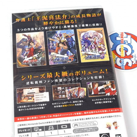 Apollo Justice Ace Attorney Trilogy (Gyakuten Saiban 4 5 6) Switch Multilanguage Japan NEW