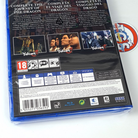 The Yakuza Remastered Collection (3 Games: Yakuza 3,4&5) PS4 EU NEW