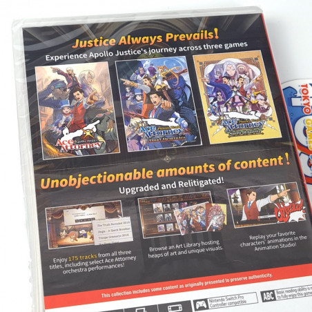Apollo Justice Ace Attorney Trilogy (Gyakuten Saiban 4 5 6) Switch Multilanguage English Cover NEW