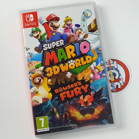 Super Mario 3D World + Bowser's Fury Switch FR Physical Game In Multi-Language Platorm USED/Occasion