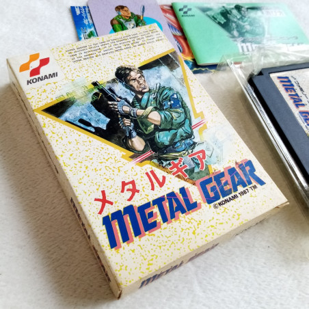 Metal Gear With Card Famicom (Nintendo FC) Japan Ver. TBE Action MGS Konami 1987 KDS-ME