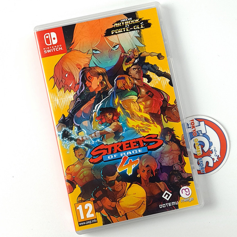 Streets of rage 4 +Mini Artbook Switch FR Physical Game In FR-EN-IT-DE-ES-PT