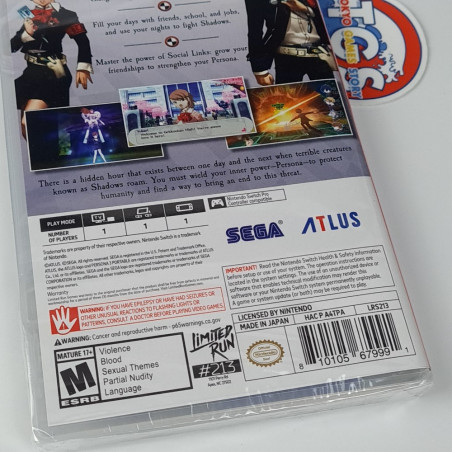 Persona 3 Portable P3P Nintendo Switch Limited Run Games (Multi-Language/RPG)New