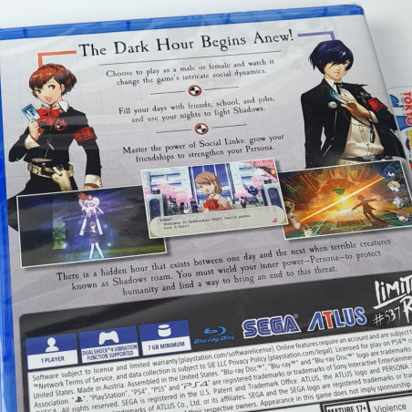 Persona 3 Portable P3P PS4 / PS5 Limited Run Games (Multi-Language/RPG)New