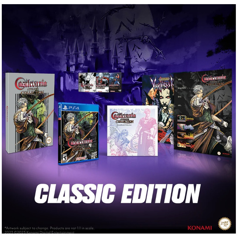 Castlevania Advance Collection Classic Edition PS4 Limited Run Games New (Dracula/Akumajou)