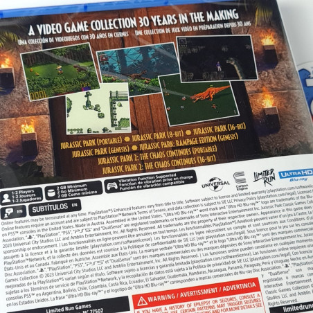 Jurassic Park Classic Games Collection PS5 Limited Run Games (MultiLanguages) New