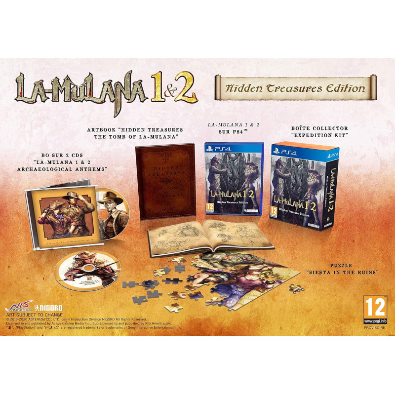 LA-MULANA 1 & 2 Bundle Hiden Treasures Edition PS4 Euro FR New (Action/Aventure)