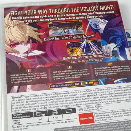 Under Night In-Birth II Sys:Celes Switch EU Fighting Game In Multi-Language New