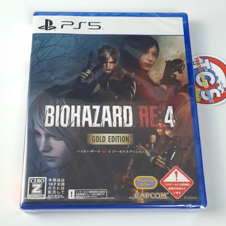 BioHazard RE: 4 [Gold Edition] PS5 Japan New (Multi-Language) Resident Evil Capcom