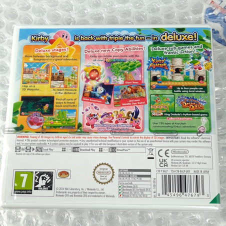 Kirby Triple Deluxe Nintendo 3DS PAL-EURO Game In EN-FR-DE-ES-IT NEW Platform Action