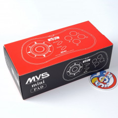 MVS MINI PAD COMPATIBLE WITH NEO GEO MINI - SNK (RED) New (Controller/Manette)