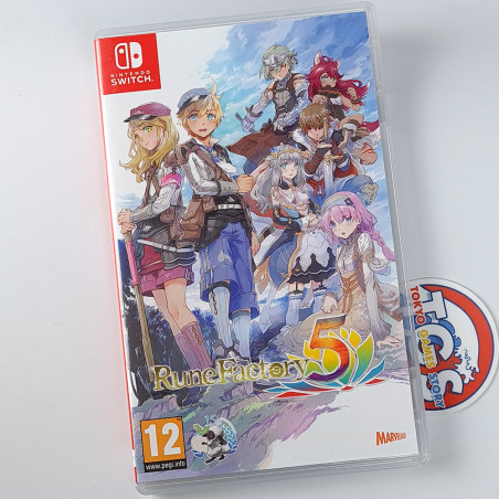 Rune Factory 5 Switch FR Physical Game In EN-FR-DE Action RPG
