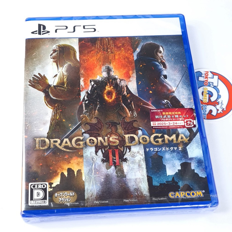Dragon's Dogma II PS5 Japan Physical Ed.(Multi-Languages/Action-RPG Capcom) New