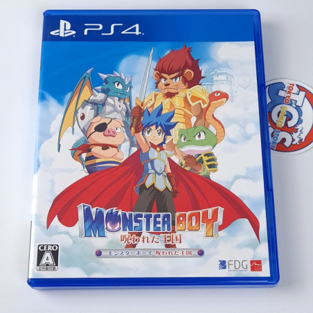 Monster Boy and the Cursed Kingdom PS4 Japan Physical Game in EN-FR-DE-ES-IT