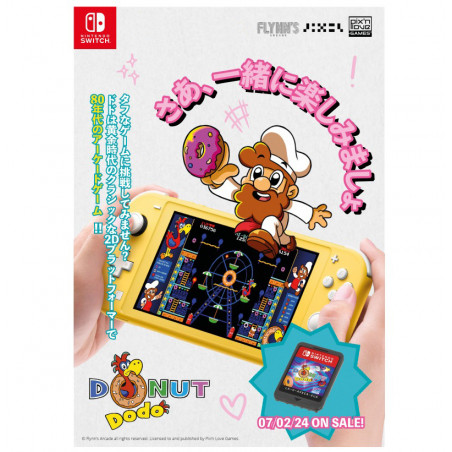 Donut Dodo First Edition Nintendo Switch Pix'n Love Games(Platform,Action,Arcade) New