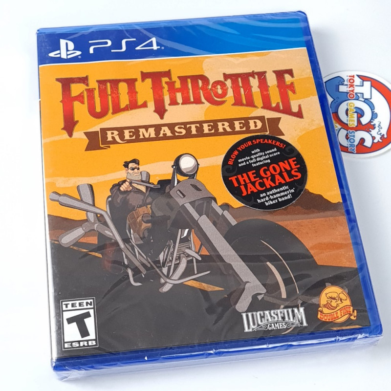 Full Throttle Remastered PS4 Limited Run Games New (Biker Adventure)