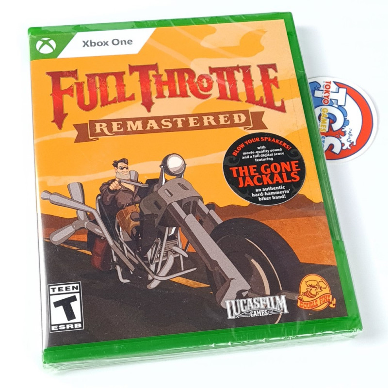 Full Throttle Remastered Xbox One Limited Run Games New (Biker Adventure)