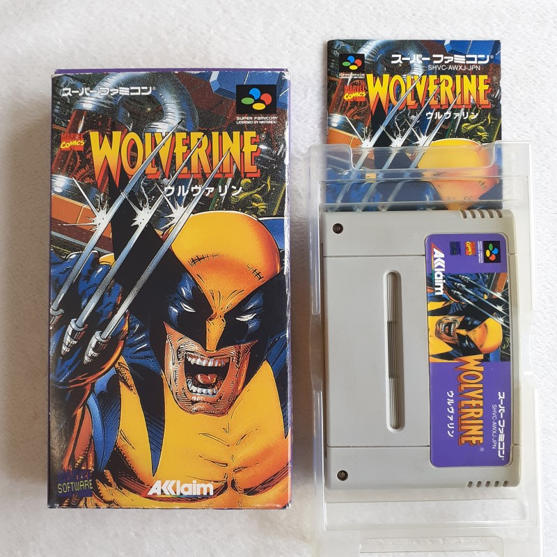 Wolverine Marvel Comics Super Famicom (Nintendo SFC) Japan Ver. Marvels Acclaim Action (DV-LT1)