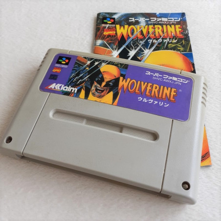 Wolverine Marvel Comics Super Famicom (Nintendo SFC) Japan Ver. Marvels Acclaim Action