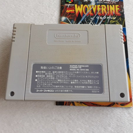 Wolverine Marvel Comics Super Famicom (Nintendo SFC) Japan Ver. Marvels ...