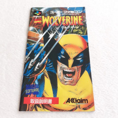 Wolverine Marvel Comics Super Famicom (Nintendo SFC) Japan Ver. Marvels Acclaim Action (DV-LT1)