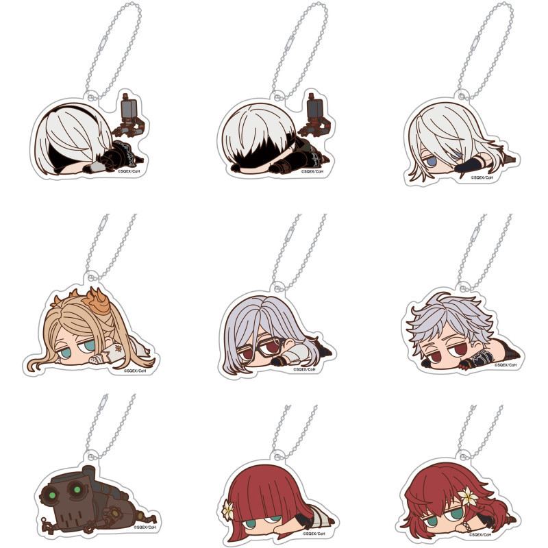 NieR Automata Ver1.1a Acrylic Keychain Collection Full Set (Box Of 9 Pieces) Japan New Square Enix