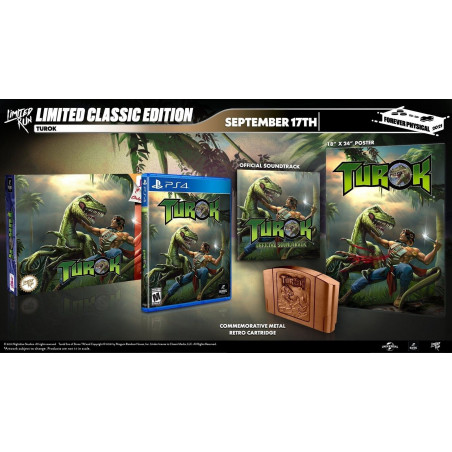 Turok Classic Limited Edition PS4 Limited Run Games(Multi-Languages/Dinosaur)New