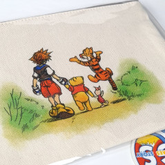 Kingdom Hearts Canvas Pouch 100 Acre Wood: Sora/Winnie-the-Pooh/Piglet/Tigger Japan New