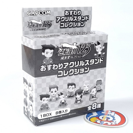 Acrylic Stand Coll. Ace Attorney 123/Phoenix Wright/Gyakuten Saiban (x8,FullSet) Japan New