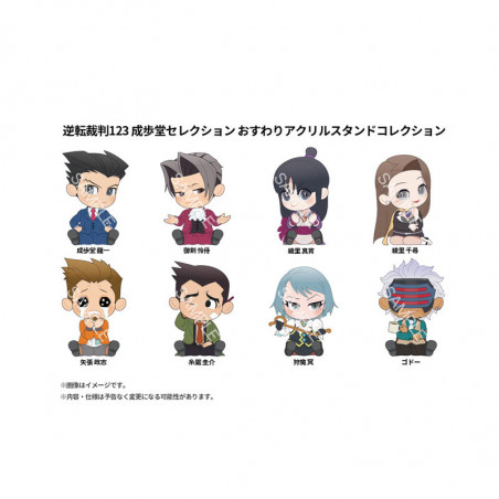 Acrylic Stand Coll. Ace Attorney 123/Phoenix Wright/Gyakuten Saiban (x8,FullSet) Japan New