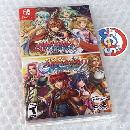 Alphadia Genesis 1&2 Nintendo SWITCH US NEW (English/RPG/Limited Run Kemco)