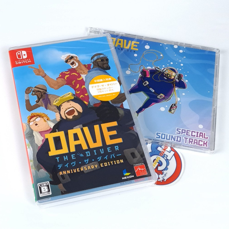 Dave The Diver [Anniversary Edition]+Stickers&OST Switch Japan (Multi-Languages/Action-Adventure)New