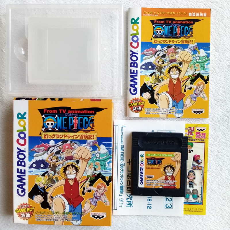 One Piece Maboroshi No Grand Line Boukenki Game Boy Color GBC Japan Ver. RPG Banpresto 2002 Nintendo DMG-P-BZOJ