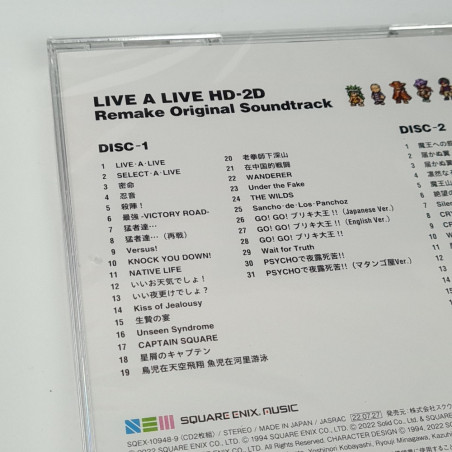 Live A Live HD-2D Remake Original Soundtrack CD OST Japan NEW Game Music Sound Track