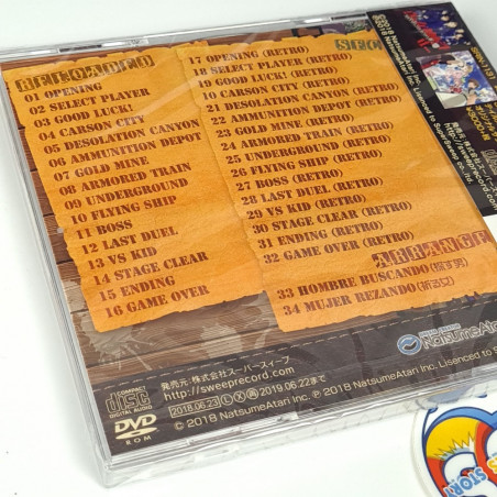 Wild Guns Reloaded Original Soundtrack [CD+DVD-ROM] OST Japan NEW (Game Music Sound Track)