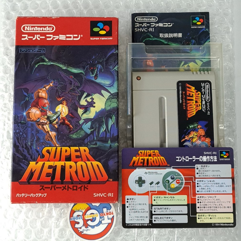 Super Metroid Super Famicom SFC Japan Ver. Action SHVC-RI 1994 Nintendo