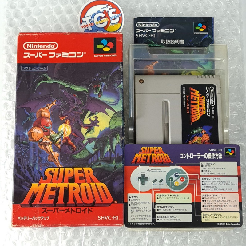 Super Metroid Super Famicom SFC Japan Ver. Action SHVC-RI 1994 Nintendo