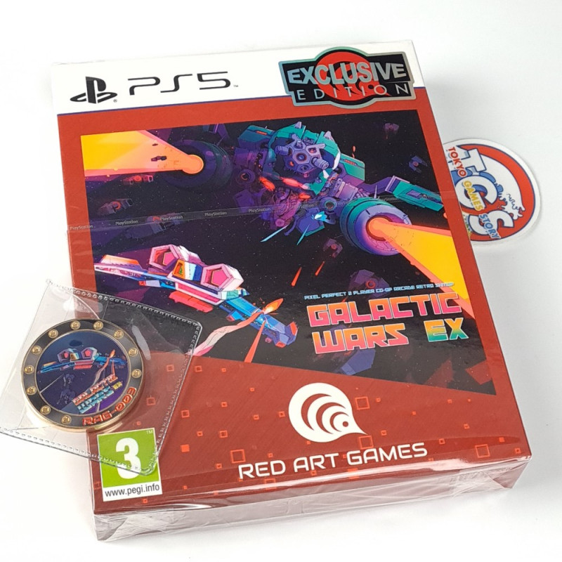 Galactic Wars EX EXCLUSIVE EDITION +Coin RAG-003 PS5 NEW Red Art Games SHMUP