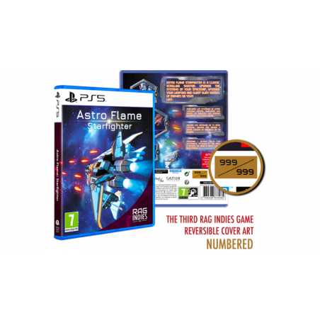 Astro Flame Starfighter RAG INDIES 03 (999Ex)PS5 NEW(Red Art Games/English/SHMUP)