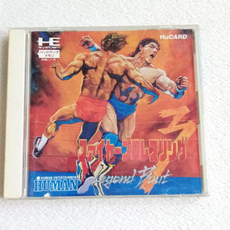 Fire Pro Wrestling 3 Legend Bout Nec PC Engine Hucard Japan Ver. PCE Human (DV-LN1)