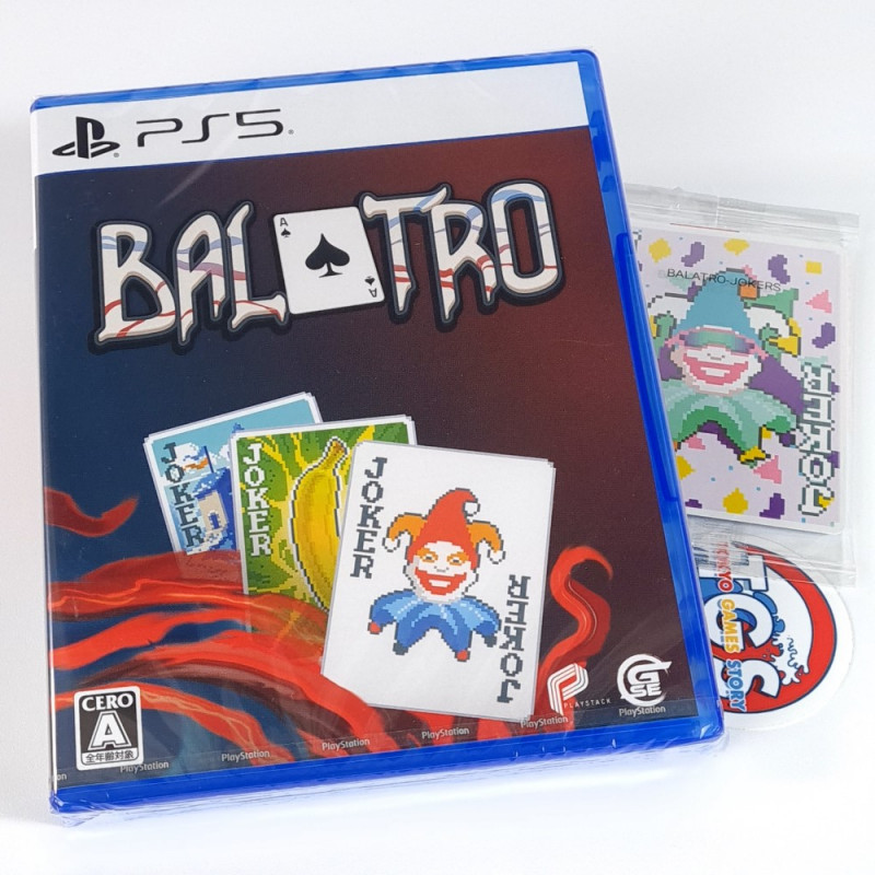 Balatro + Bonus Joker Cards PS5 Japan New (Multi-Language/Poker Game)