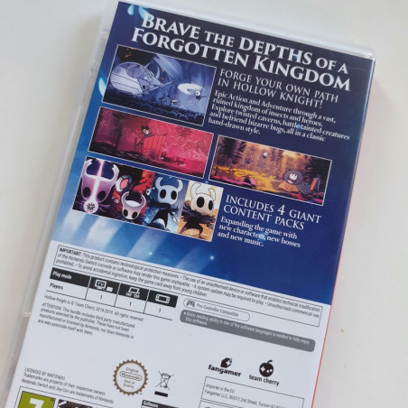 Hollow Knight Nintendo Switch UK Jeu en Français Vers.USED Fangamer Aventure, Action, Plateformes