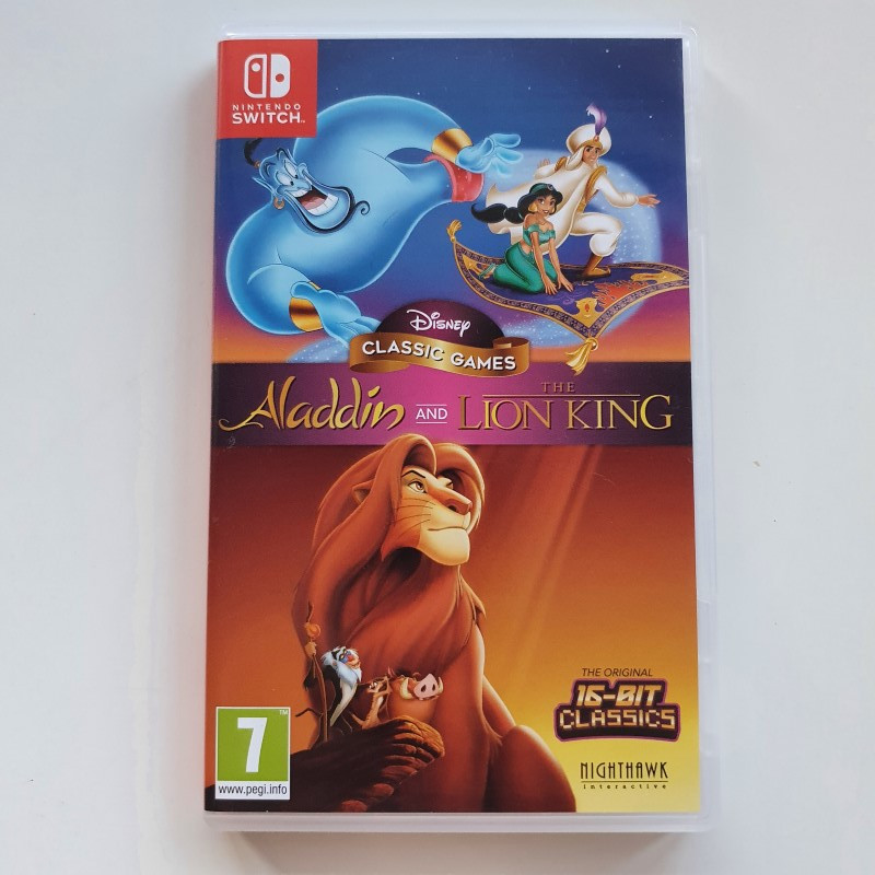 Disney Classic Games Aladdin and The Lion King Nintendo Switch FR Vers.USED Nighthawk Platform