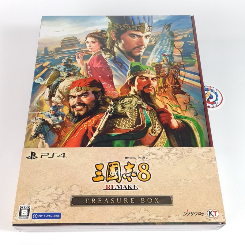 Romance of The Three Kingdoms 8 Remake [Treasure Limited Box] PS4 Japan New (Sankokushi/Strategy)