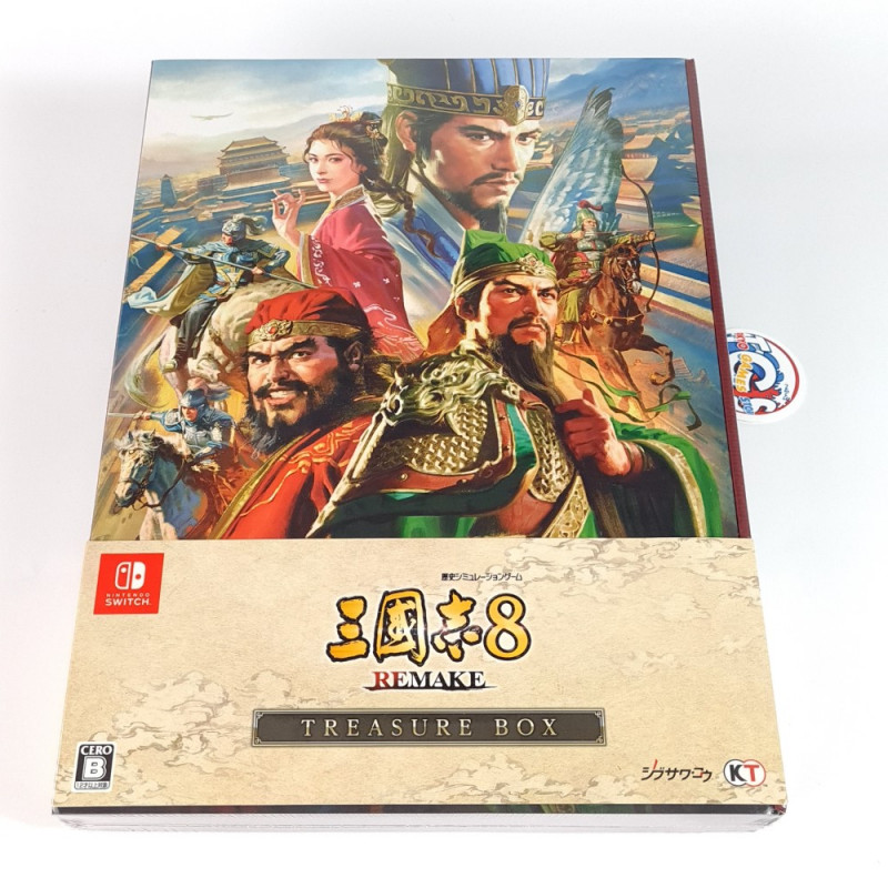 Romance of The Three Kingdoms 8 Remake [Treasure Limited Box] Switch Japan New (Sankokushi/Strategy)