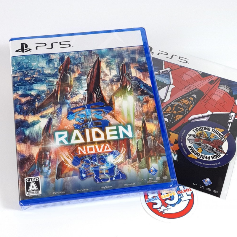 Raiden NOVA +Preorder Bonus PS5 Japan Game in ENGLISH New (Shmup/Shoot'em up/twin-stick 2D)