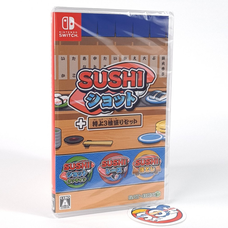 Sushi Shot + 3 Kinds of Special Set Nintendo Switch Japan Games in ENGLISH New